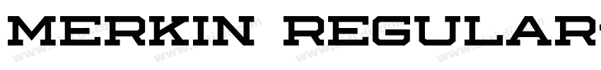 Merkin Regular字体转换
